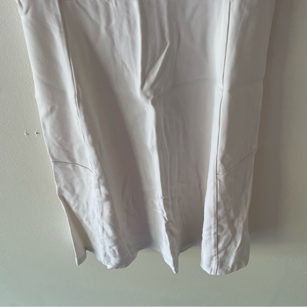 Theory White Stretch Sleeveless Fit & Flare Mini Dress 1709 - Picture 5 of 11